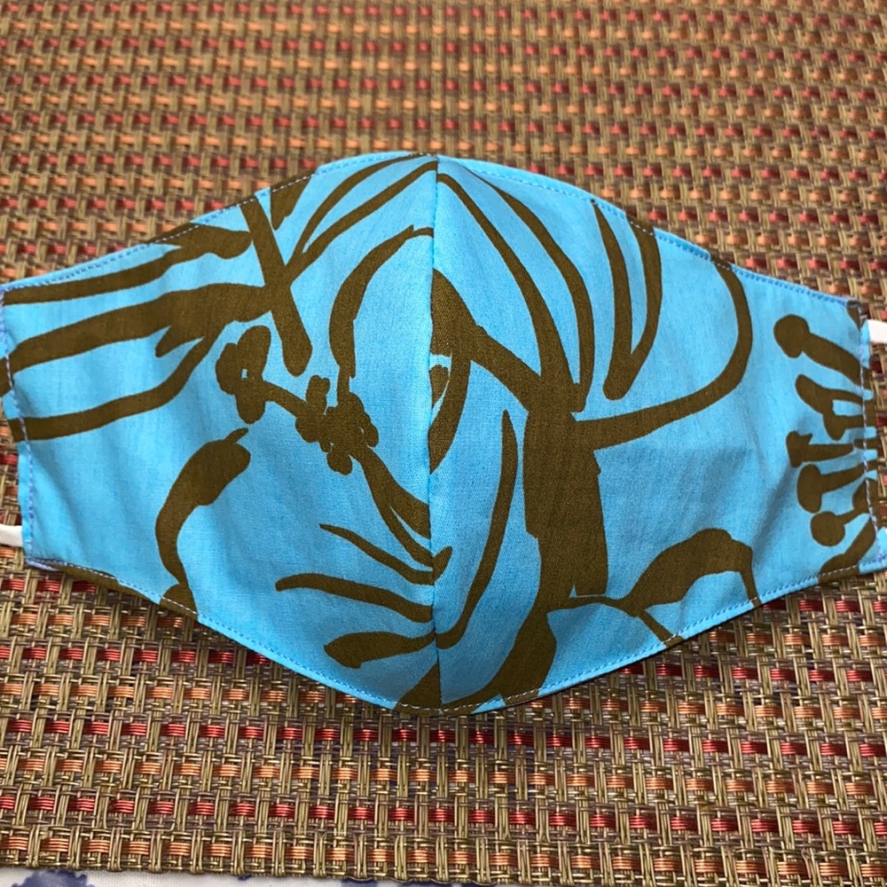 Hawaiian Blue face mask